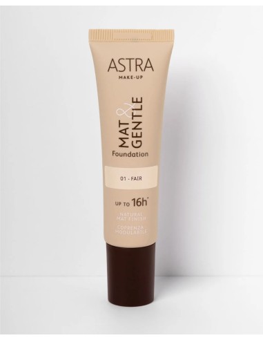 Astra Mat&gentle Foundation - Fondotinta Opaco Naturale - 01 Fair